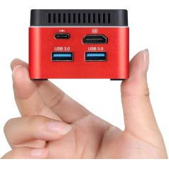 Sharevdi Mini PC NUC Box, Win 10 ar licenci, Mini Desktop PC, In-tel J4125 (līdz 2.7GHz) 4C/4T, 8G DDR4 256GB SSD 4K UHD/Dual-Band WiFi5.0/BT5.0/USB3.0/HD/Type-C/TF slots biznesam/mājās/skolā