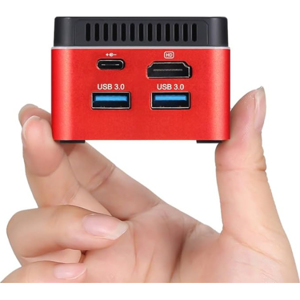 Sharevdi Mini PC NUC Box, Win 10 ar licenci, Mini Desktop PC, In-tel J4125 (līdz 2.7GHz) 4C/4T, 8G DDR4 256GB SSD 4K UHD/Dual-Band WiFi5.0/BT5.0/USB3.0/HD/Type-C/TF slots biznesam/mājās/skolā