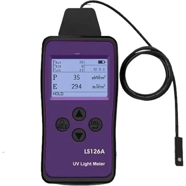 LS126A UV-Lichtmessrät UV-Bestrahlungsstärkemessrät for UV-LED-Lichtquellen von Aushärtungsmaschinen mit ultrakleinem Sondensensor Genaues Indexmessgerät