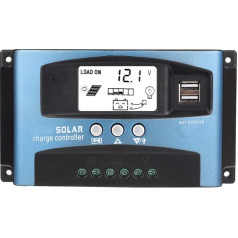 MPPT saules enerģijas lādēšanas kontrolieris Dual USB LCD displejs 12V 24V 40/50/60/60/100A enerģijas kontrolieris (100A)