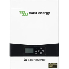 MUST ENERGY 5000 W 48 V hibrīds saules enerģijas invertors, tīrs sinusoidāls viļņu invertors, integrēts MPPT 80 A saules enerģijas lādēšanas kontrolieris Maks. PV 145 V mājas saules enerģijas sistēmai