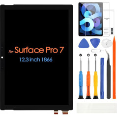 ARSSLY priekš Microsoft Surface Pro 7 1866 LCD ekrāns priekš Microsoft Surface Pro 7 Displeja digitālizatora skārienjūtīgā ekrāna nomaiņas komplekts ar instrumentiem