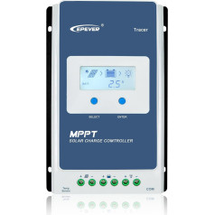 EPEVER 20A MPPT Solarladeregler 12V 24V Autoarbeit Max PV 100V Solarpanel Akku-Regler mit LCD-Display Gemeinsame negative Erdung für gelflutversiegelten Lithiumtyp (20A MPPT)