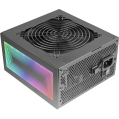 MARSGAMING MPB750S, ATX ARGB barošanas bloks 750W, 80Plus Bronze 230V EU, 90% efektivitāte, 120 mm AI-RPM ventilators, ARGB MB vadība, DC-DC un SMD tehnoloģijas, melns