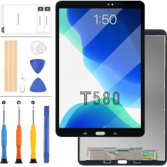 LCD ekrāna aizstājējs priekš Samsung Galaxy Tab A 10.1 2016 T580 SM-T580 T585 LCD displejs Touch Digitizer Assembly (melns)