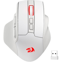 Redragon M806 bezvadu spēļu pele, 7 programmējamas pogas, vadu spēļu pele ar 3 režīmiem, 2.4G bezvadu, ergonomiska satveršanas konstrukcija, programmatūra atbalsta īsceļu taustiņus un RGB