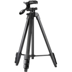 GRIFEMA Tripod Camera Mobile Phone Foldable ar Bluetooth tālvadības pulti - statīvs viedtālrunim, alumīnija statīvs, slodzes ietilpība 2,5 kg, melns