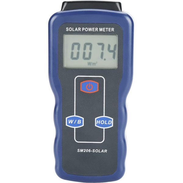 SM206 Digitales Solarenergiemessgerät, Messgerät Zur Messung der Sonnenlichtstrahlung, Solarenergiemessgerät, Solarstrahlungsdetektor, Solarstrahlungsmessgerät