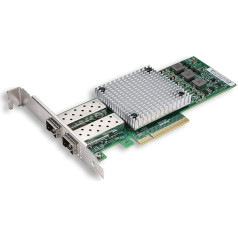 10Gb SFP+ PCI-E tīkla karte NIC ar Broadcom BCM57810S mikroshēmu, divi SFP+ porti, piemērota PCI-E X 8/x16, PCI Express Ethernet LAN adapteris, atbalsta Windows Server/Windows/Linux/VMware