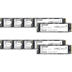 Patriot P300 256 GB iekšējais SSD - NVMe PCIe Gen 3x4 - M.2 2280 - cietvielu disks - 10 eksemplāru iepakojums