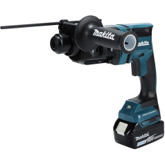 Makita SDS Plus DHR182RTWJ kombinētais āmurs ar 18 V akumulatoru + lādētājs Maksimālais trieciena spēks 1,7 džoula