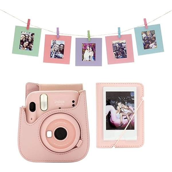 Instax Mini 11 piederumu komplekts sārtā rozā krāsā