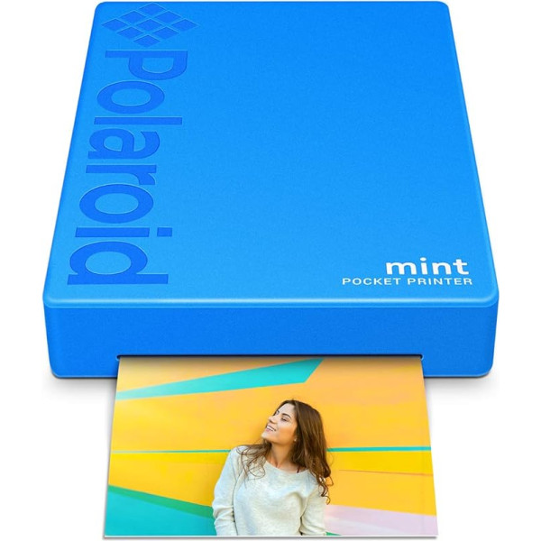 Polaroid Mint: Taschendrucker mit Zink-Papier. Bluetooth für Android- und iOS-Geräte. Druckt in selbstklebendem Zink-Papier 2x3