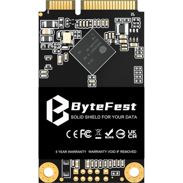 ByteFest mSATA 64 GB SSD cietais disks Mini SATA III iekšējais SSD dators datoriem un klēpjdatoriem (30 x 50 mm)