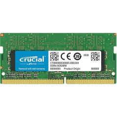 Crucial 8GB DDR4 2666 MT/s (PC4-21300) CL19 SR SODIMM 260pin atmiņas modulis Mac CT8G4S266M