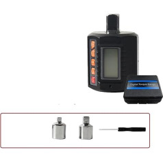 Digitaler Drehmomentschlüssel-Adapter 30 135 200 340 Nm 1/2-Zoll-Antrieb Digitaler Drehmomentadapter mit Summer und Hintergrundbeleleuchtungsfunktion (Genauigkeit bis 2%), kalibriert für Automobil-, Fa