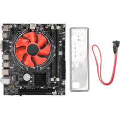 Elprico LGA 1156 Motherboard Supports Intel Core I7 I5 I3, DDR3, PCIe X16 6 USB2.0, Dual Channel DDR3 Motherboard 8G Memory with Fan, Fast Heat Dissipation