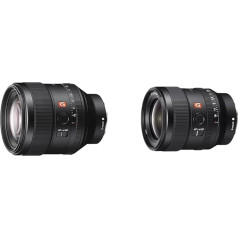 Sony FE 85mm f/1.4 GM | Pilna formāta, portretu objektīvs, augstākās klases (SEL85F14GM), melns un FE 24mm f/1.4 GM | Pilna kadra, platleņķa, augstākās klases (SEL24F14GM)