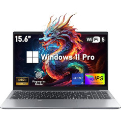 NIAKUN 15,6 collu klēpjdators, procesors i3 1025G1 2C/4T, līdz 3,4 GHz, RAM 16 GB + SSD 1 TB, FHD 1920x1080P, klēpjdators ar apgaismotu tastatūru, WiFi 5, USB 3.0, 6000 mAh