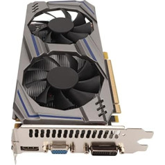 Cuifati 8GB GDDR5 datora grafiskā karte, 128 bitu 800 MHz Core GPU datorspēlēm, 4K spēļu grafiskā karte ar diviem ventilatoriem, PCI Express 2.0, VGA, DVI, HDML