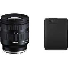 TAMRON B060 11-20mm F/2.8 Di III-A RXD objektīvs Sony E-Mount (APS-C), melns, platleņķa un WD Elements portatīvais ārējais cietais disks 5TB