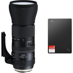 TAMRON A022E SP 150-600mm F/5-6.3 Di VC USD G2 Canon Black & Seagate Expansion 2TB portatīvais ārējais cietais disks 2,5 collu USB 3.0 iekļauts 2 gadu datu atjaunošanas pakalpojums Modelis Nr.: STGX2000400