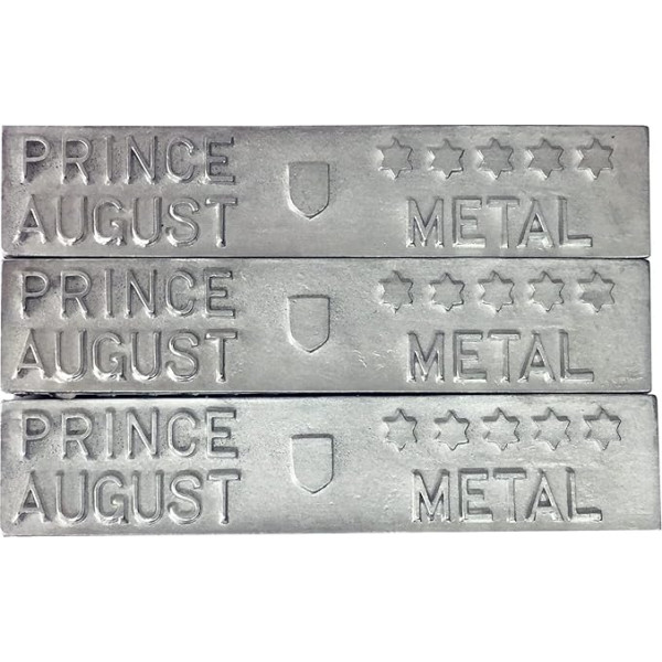 Prince August '5 Star Metal' Bleifrei zum Gießen von Miniaturen 94,5% cinks un 3% cinks un 2,5% antimons PA2059