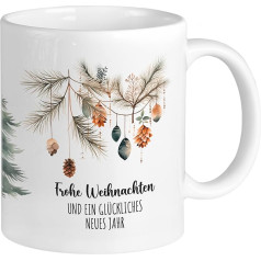 GRAZDesign Ziemassvētku krūze ar vārdu Personalizēta Merry Christmas Name Mug Kafijas krūze Keramikas krūze 330 ml