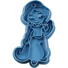 Cuticuter Yasmin Chibi Princess Disney sīkfailu griezējs, zils, 8 x 7 x 1,5 cm