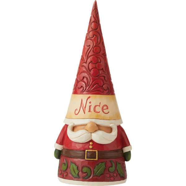 Enesco Heartwood Creek 6009185 Jim Shore Naughty and Nice divpusēja pundurfigūra, sarkana, 21 cm