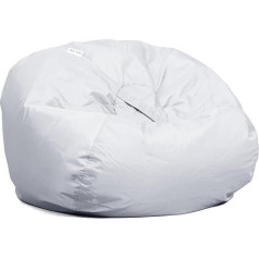 Big Joe Classic Grey Smartmax Heavy Duty poliestera neilona maisījums Bean Bag krēsls 60 cm apaļš