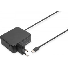 Зарядное устройство 1x usb-c pd 3.0 макс. 100w gan встроенный кабель 1.2m черный