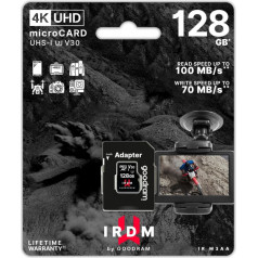 Microsd карта irdm 128gb uhsi u3 adapter