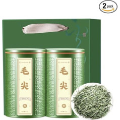 Gryna žalioji arbata Xinyang Original Mao Jian Tea 125g * 2 skardinės Gaivus gamtos skonis