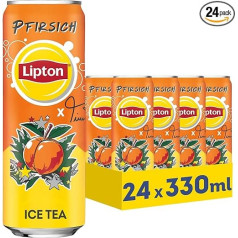 LIPTON ICE TEA x Twenty4Tim Peach, ledinė arbata su persikų skoniu, vienkartinė (24 x 0,33 l) (pakuotės dizainas gali skirtis)