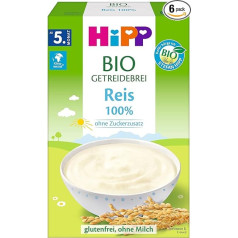 Hipp Bioloģiskā graudaugu putra nesaldināta 100% rīsu bez glutēna 6 gab. (6 x 200 g)