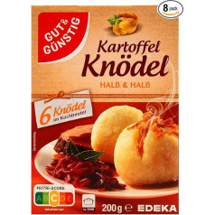 Gut & Günstig Kartupeļu pelmeņi pusīti, 8 gab. iepakojumā (8 x 200 g)