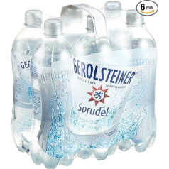 Gerolsteiner Natural Minerālūdens burbulīši vienreizlietojamie (6 x 750 ml)