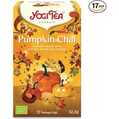 Yogi Tea Pumpkin Chai, 17 maisiņi, 32,3 g (2 paciņas)