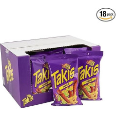 Takis kukurūzas čipsi - 18 x 100 g - karstākie čipsi stundas laikā (Fuego)