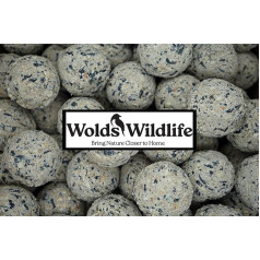 Wolds Wildlife, Ultimate Wild Bird Tit Dumpling, bagāts ar enerģiju un olbaltumvielām, 160 x 80 g kaste