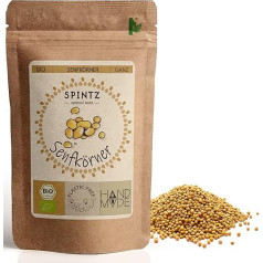 SPINTZ® 1000 g organisko sinepju sēklu - veselas sinepes - nemaltas sinepju sēklas Sinepju sēklas - 100% dabiski un bioloģiski audzētas - ideāli piemērotas ēdienu gatavošanai | bez plastmasas un ilgtspējīgi iepakotas