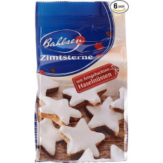 Bahlsen Cinnamon Stars 6 gabaliņu iepakojums (6 x 100 g)