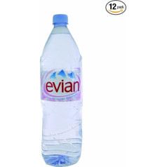 Evian Natural Minerālūdens plastmasas pudele 1,5 litra Ref. 01110 [Pack 12]