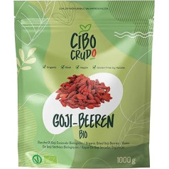 Neapstrādātas godži ogas, bioloģiski nesulfurizētas, augstākās kvalitātes, 1 kg bioloģiski audzētas godži ogas, žāvētas no sertificētas bioloģiskās audzēšanas, nesaldinātas. Organiskās godži ogas