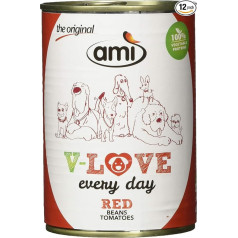 AMÌ Vegan Wet Dog Food V-Love Red, 12 gab. (12 x 400 g)