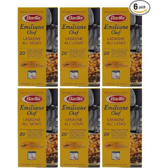 Barilla Emiliane Chef Lasagna All' Uovo - 6 gabalu iepakojums (6 x 500 g)