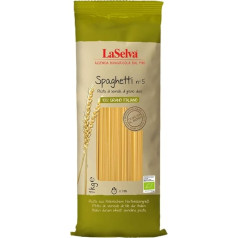 La Selva Organic Spaghetti n5 makaroni no cieto kviešu mannas (2 x 1 kg)