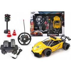 R/c automobilis su vairu ir pedalais