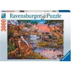 Puzzle 3000 elementi dzīvnieku valstība